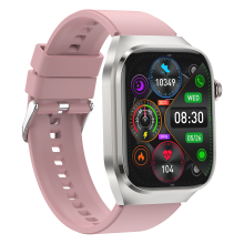 Smartwatch mit EKG, Herzfrequenz, Blutdruck, Schlaf, Schrittzähler Pink