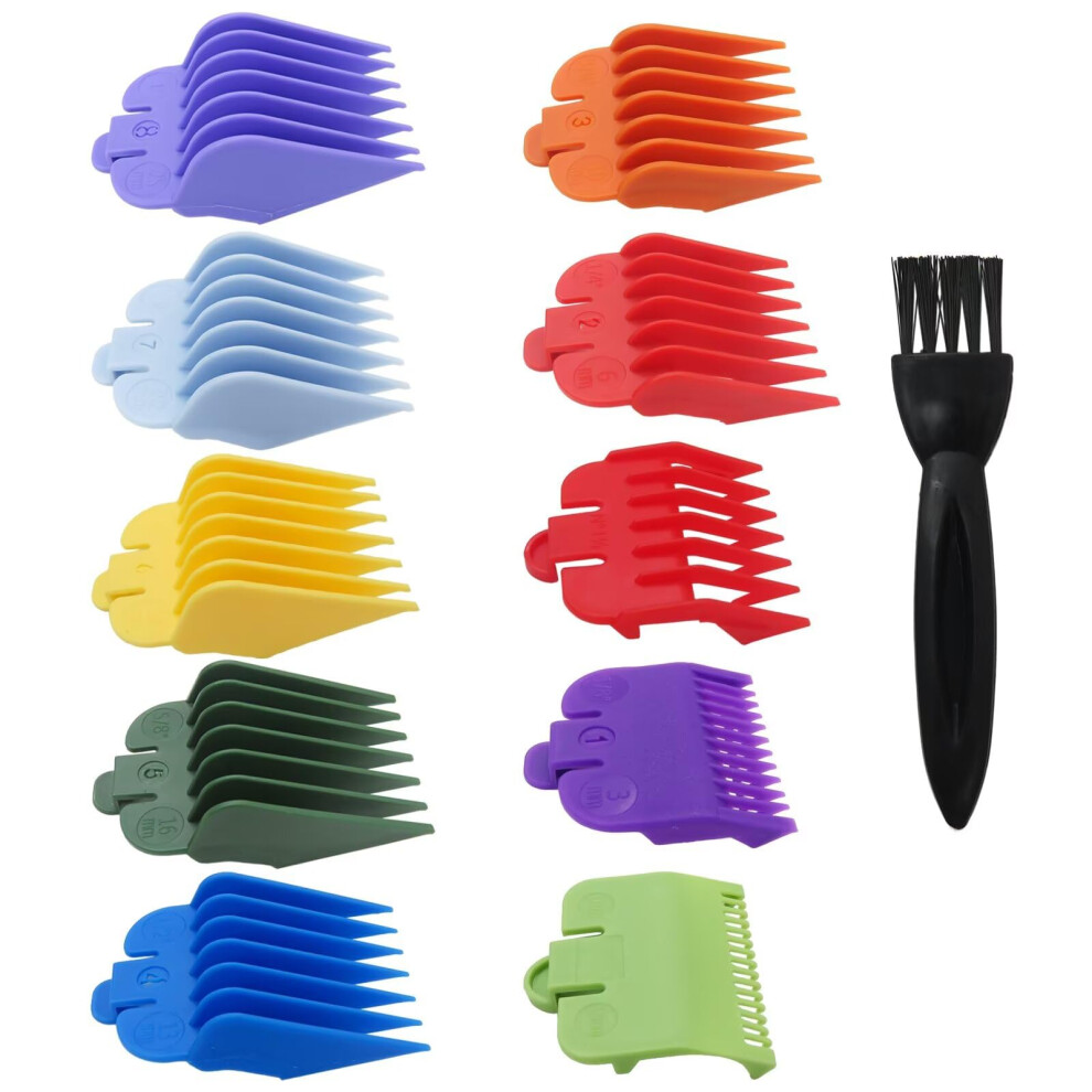 10pcs Hair Clipper Guards Set 1/16' to 1' Replacement Attachments for Wahl Conair Hatteker