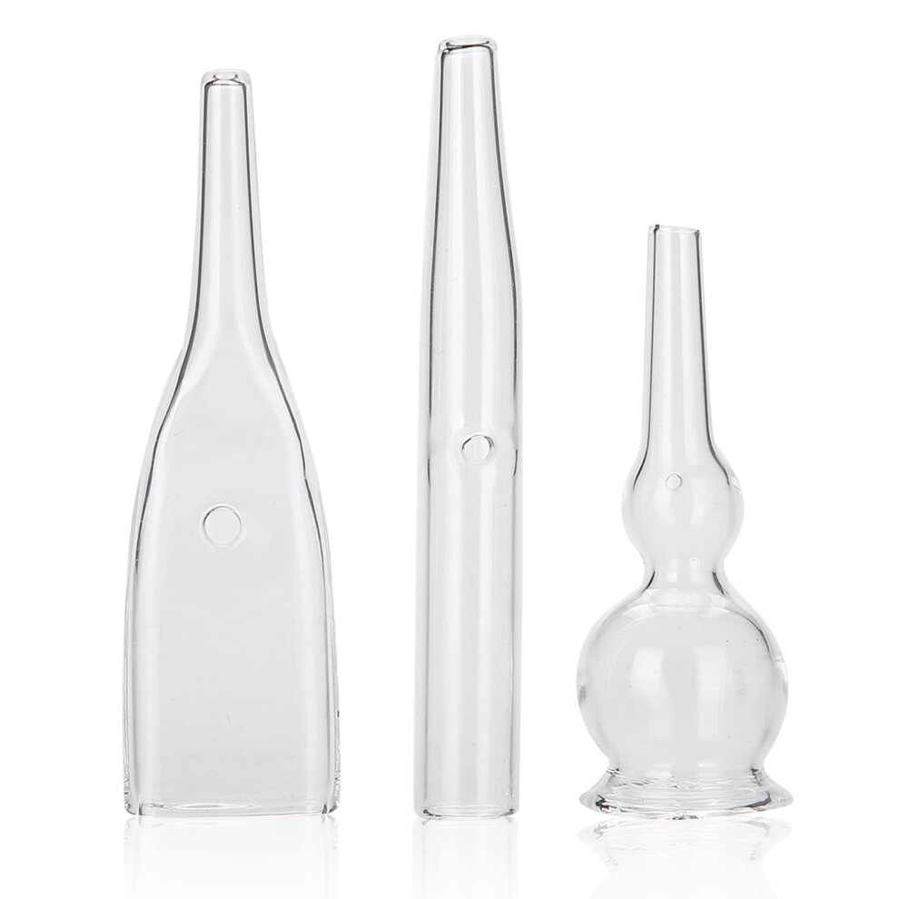 Blackhead Remover Vacuum Glass Tube Kit Deep Pore Cleaner Facial Suction Tool 3pcs