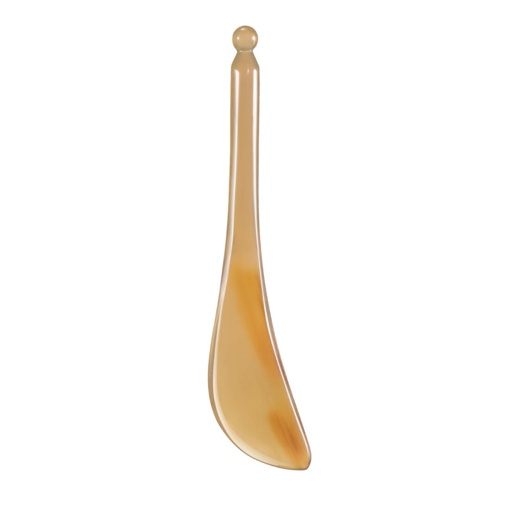 Natural Ox Horn Gua Sha Tool for Facial and Body Massage, Reduce Puffiness and Smooth Fine Lines