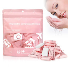 Compressed Towels 30 Pack with Instant Expand Design, Soft Disposable Washcloths for Travel and Camping