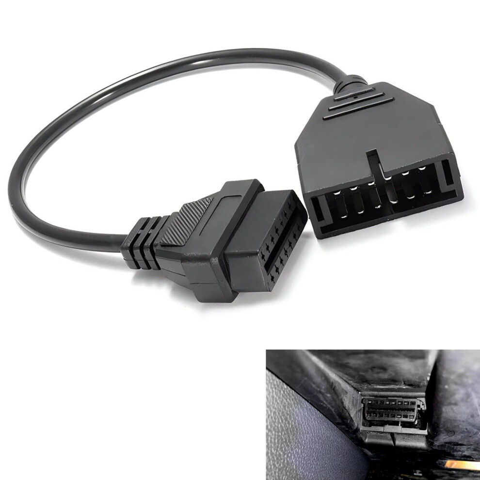 Obd1 To Obd2 Diagnostic Adapter Cable 12 Pin To 16 Pin Converter For Gm Car Suv Truck 9189345611469