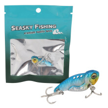 Vishengel met blad voor forel en snoekbaars, metalen kunstaas met luid ratelsysteem en krasbestendige afwerking, natuurlijke zwemactie voor