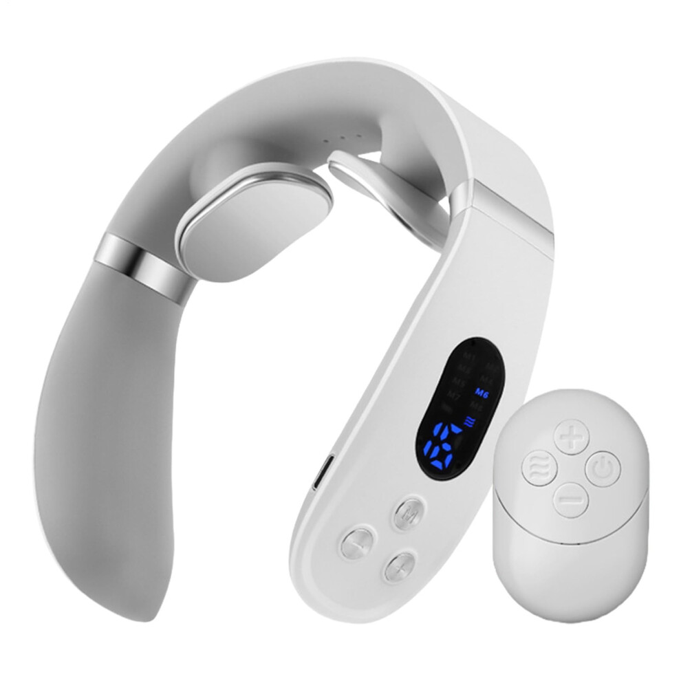 Electric Neck Massager with Heat Therapy for Neck and Shoulder Pain Relief, MultiPoint Massage
