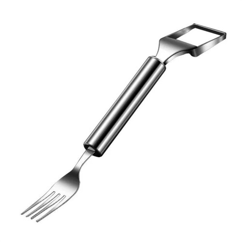 Stainless Steel Kitchen Fruit Cutting Fork 2 In 1 Watermelon-1 1