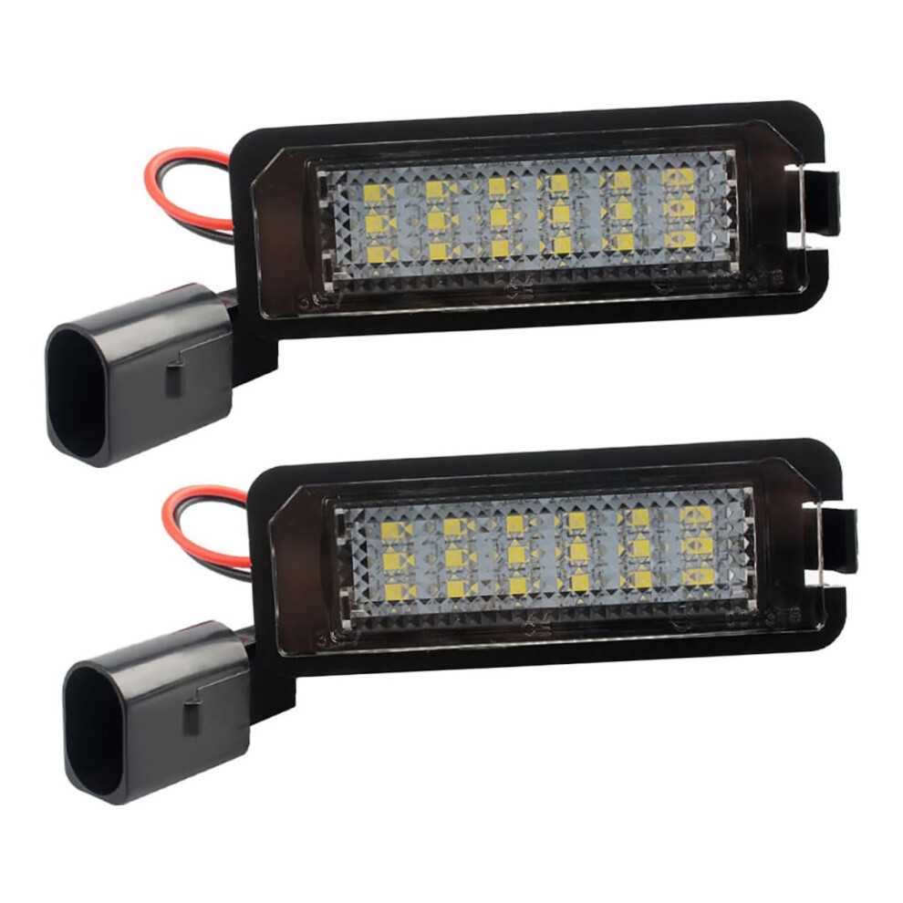 2Pcs Ultra Bright Led License Plate Bulbs Plug And Play Error Wide Beam Angle Light 9001264995386