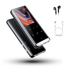 Mp3 Player, Large Capacity Storage With Mini Voice Recorder, HiFi Lossless Sound Quality For Sport, White, 4_0" Full Touchscreen, Dictaphone, E-Book,
