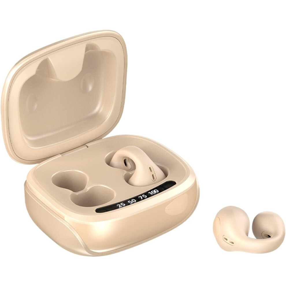 Fast Charging Wireless Ear Clip Earbuds, Hifi Music With Bone Conduction Technology For Natural Sound Reproduction, Featuring True Wireless Stereo And 9416038540066