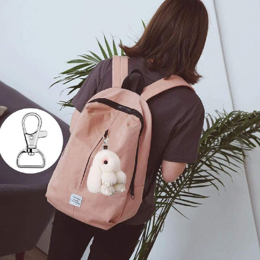 Push Gate Snap Hook For Keychain Diy, Push Gate Snap Hook Snap Hook With D-Rings, Swivel Hooks For Purse Making Lobster Clasp Swivel Snap Hooks For 9191629326310