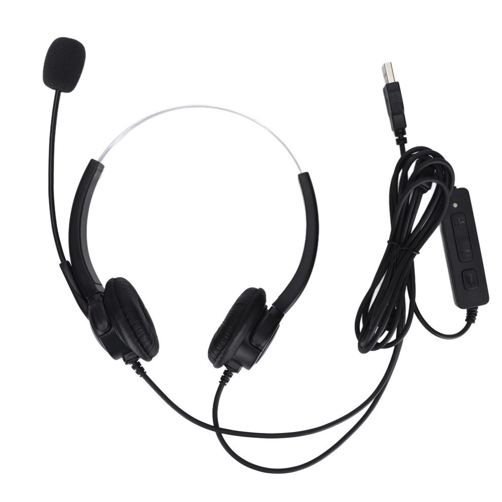 Professional Clear Chat Headset, Volume Control With Noise Cancelling Microphone, Wide Compatibility For Seamless Integration 9416038541568