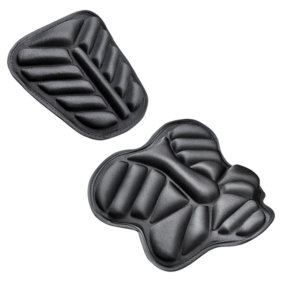 Motorcycle Seat Cushion 2 Pack Universal Cooling Antislip 3D Seat Cover For Motorcycles And Scooters Front And Rear Black 9001264996291