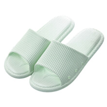 Bløde og hyggelige hjemmesko til kvinder og mænd, hurtigttørrende indendørs slippers med skridsikker sål, åndbare badesandaler med tykke såler