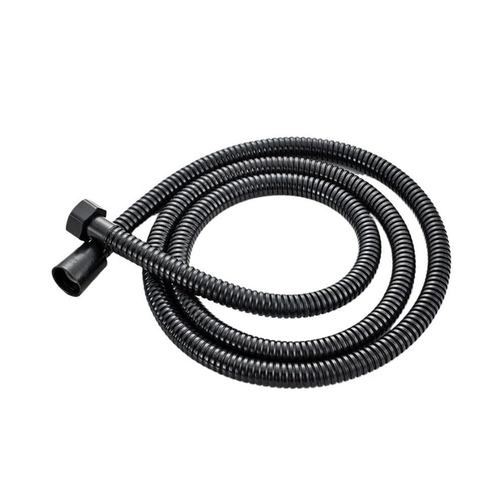 5 Modes Pressure Boost Shower Head Large Water Nozzle Multifunction Adjustable Rain Shower Head 1.5M Pipe Black 9119770755964