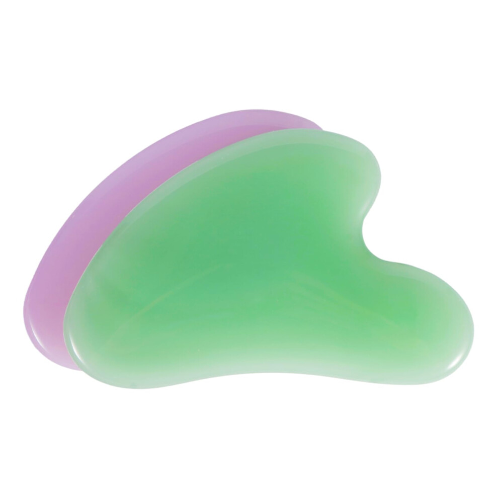 Light/Green/Pink Jade Roller And Gua Sha Set For Jawline Sculpting And Puffiness Reduction, 2Pcs
