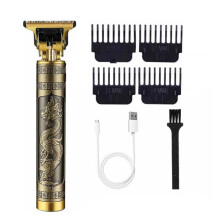Hair Trimmer for Men with ZeroGap Precision Blades, Cordless Beard Clipper USBC Rechargeable Golden Dragon