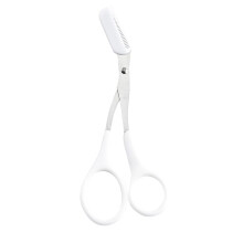 Stainless Steel Eyebrow Scissors with Comb and Precision Trimmer for Women and Men Grooming Kit