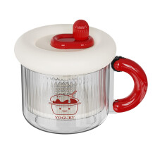 Yogurt Maker Dry Yogurt Press Curd Strainer With Lid Cheese Maker Reusable Fine Mesh Filter Red Cream Separator Soy Milk