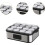 Electric Yogurt Maker with Automatic Temperature Control, Digital Timer and 12 Glass Cups 2