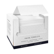 Extra Large Disposable Face Towels Ultra Soft DoubleSided Biodegradable Cleansing Wipes 50 Pack