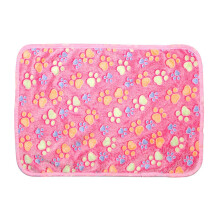 Cat Blankets Pink Claw Pet Soft Fleece Pad, Pet Blanket Bed Mat For Dogs And Cats, Sofa Cushion Home Rug, Keep Warm 3Pcs