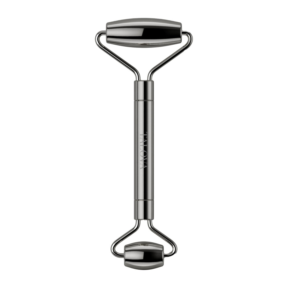 Stainless Steel Face Roller for Puffiness and AntiAging, Cooling Facial Massager for Lymphatic Drainage