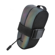 Bike Seat Pack Under Seat Bag With Zipper, StrapOn, Reflective, Large Capacity Pouch For Outdoor Cycling, Colorful