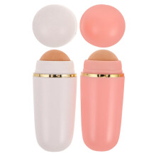 2pcs Oil Absorbing Face Roller Volcanic Stone for Oily Skin Control and Makeup TouchUp