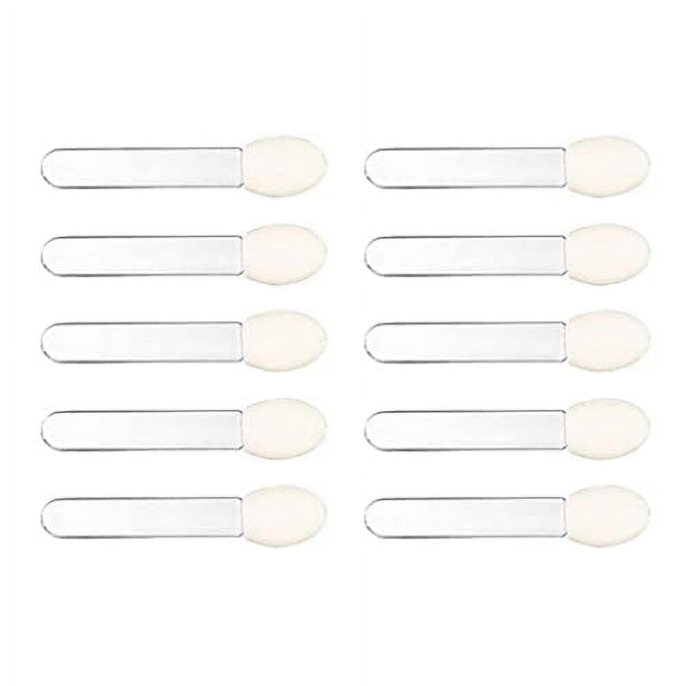 10 Pcs DualSided Eyeshadow Applicator Brushes with Soft Sponge Tips, Disposable Makeup Set