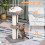 PawHut PawHut 91cm Scratching Posts Cat Tree Activity Centre for Indoor Cats Grey 6