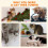 PawHut PawHut 91cm Scratching Posts Cat Tree Activity Centre for Indoor Cats Grey 9