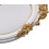 Vintage Handheld Mirror with Oval Embossed Rose Design, 10' Decorative Vanity Cosmetic Mirror 5