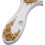 Vintage Handheld Mirror with Oval Embossed Rose Design, 10' Decorative Vanity Cosmetic Mirror 4