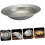 Stainless Steel Salad Bowl Shallow Mixing Basin Reusable Plate Stackable Dishwasher Safe 2