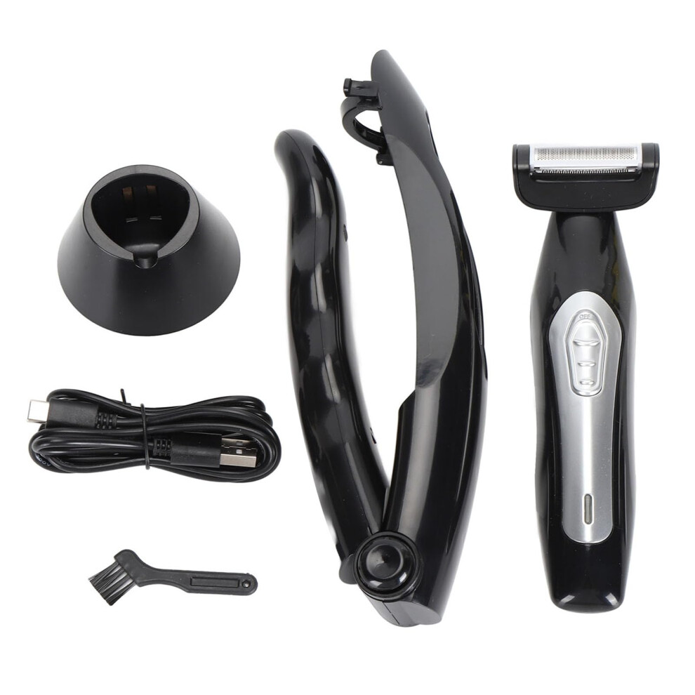 Back Hair Shaver for Men with Long Ergonomic Handle, Wet Dry Painless Back Hair Trimmer