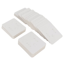 Jewelry Display Cards for Earring Presentation, Blank Paper Tags High Quality Cardstock Paper Sturdy and Durable Three Holes Design Hang Cards DIY