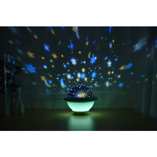 Himmlische Lichtinstallation, Farbwechsel, 360-Projektion, sichere Materialien, tragbares Design, Timerfunktion, einstellbare Helligkeit, 1