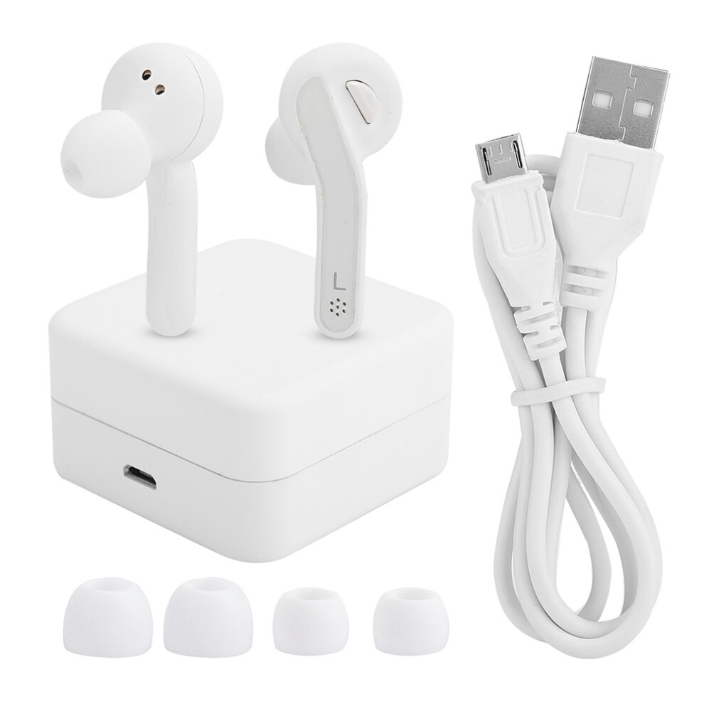 Touch Control Bluetooth Earphones, Wireless Earbuds Sweatproof Design Long Battery Life Noise Cancelling Voice Prompt Stereo Sound Durable Constructio 9416038571428