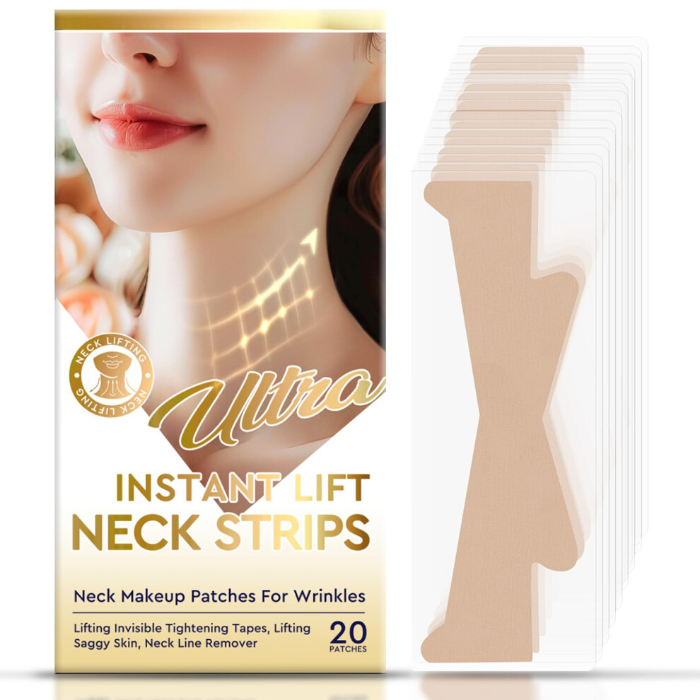 Neck Lift Tape 20PCS Invisible Instant Lifting for Sagging Skin and Double Chin Waterproof