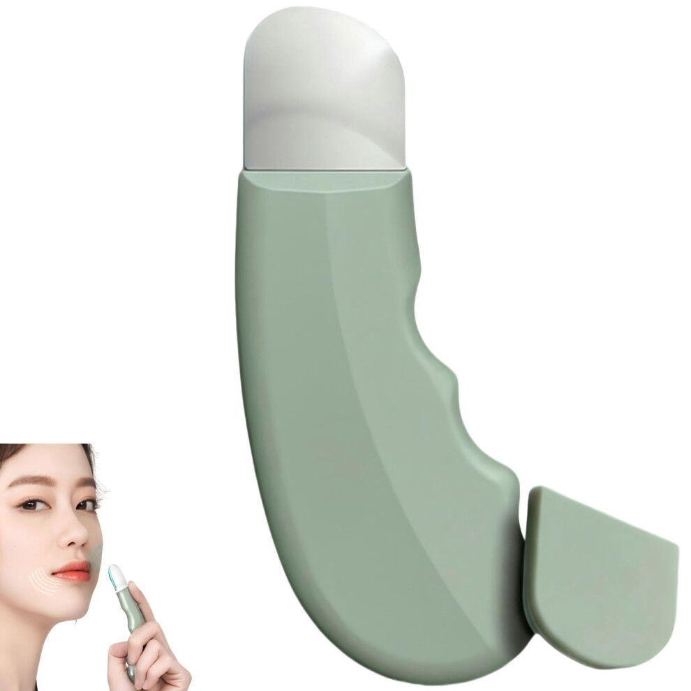 Green Blackhead Remover Tool With Dualsided Face Cleansing Spatula For Deep Pore Cleaning,