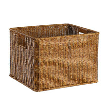 Panier de rangement tressé à la main en rotin synthétique d'inspiration scandinave, avec double tiroir, panier à fruits, pain et vêtements