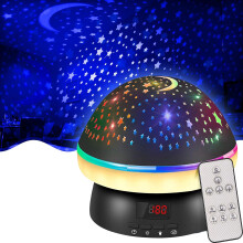 Roze sterrenhemelprojectorlamp, schitterende kleurrijke thema's voor kinderen, verbeterde sterrenprojector met 360 rotatie voor meisjes van 2-9 jaar