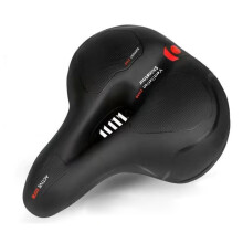 Șa de bicicletă din piele hidrofobă, proiectată ergonomic cu spumă cu memorie de înaltă densitate, ideală pentru ciclism montan și de șosea