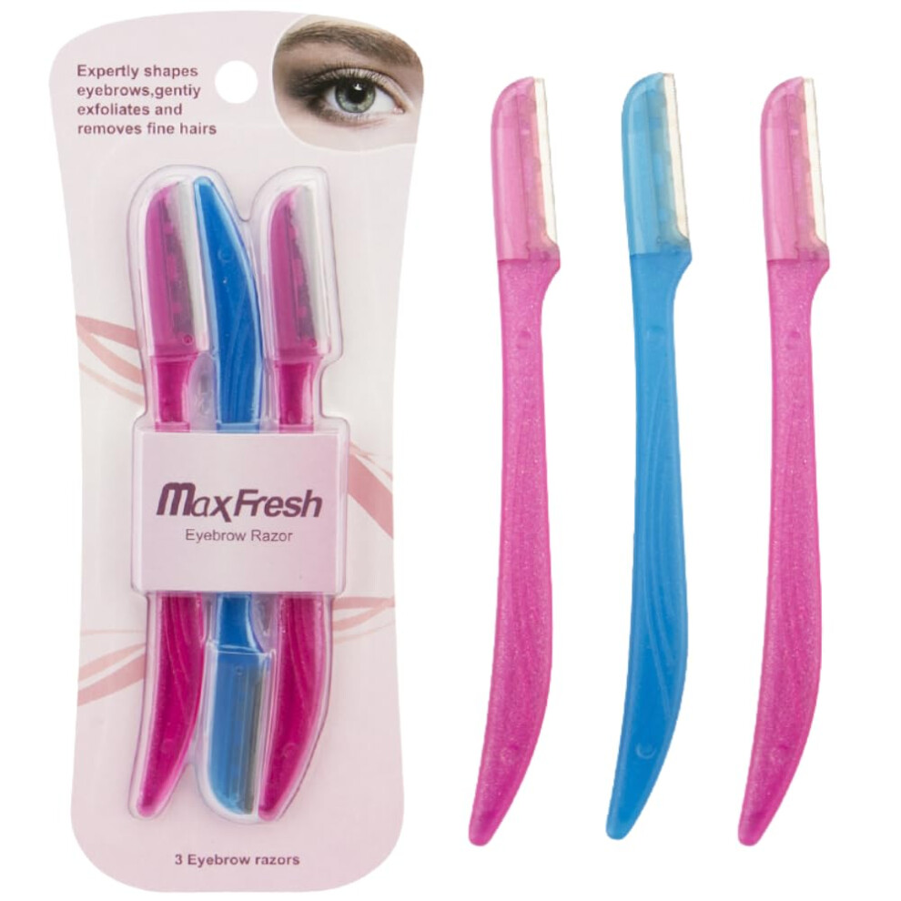 Facial Razor for Women with Precision Cover, Gentle Exfoliating Eyebrow Razor for Hair Removal