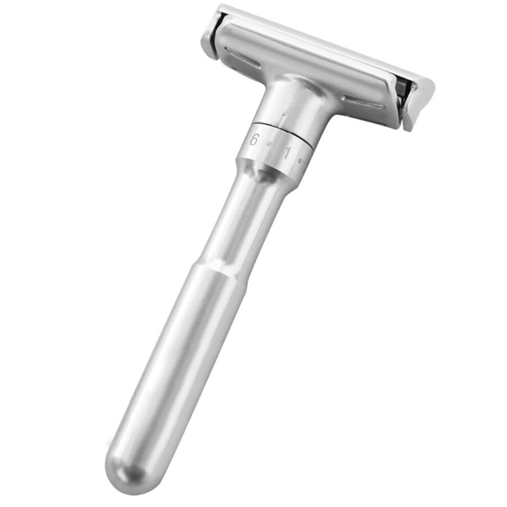 Adjustable Safety Razor for Men with Double Edge Blades, Precision Shaving, TravelFriendly