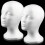 2 Pack Foam Mannequin Head with Stable Ergonomic Base for Wig and Hat Display Styling 1