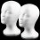 2 Pack Foam Mannequin Head with Stable Ergonomic Base for Wig and Hat Display Styling 2