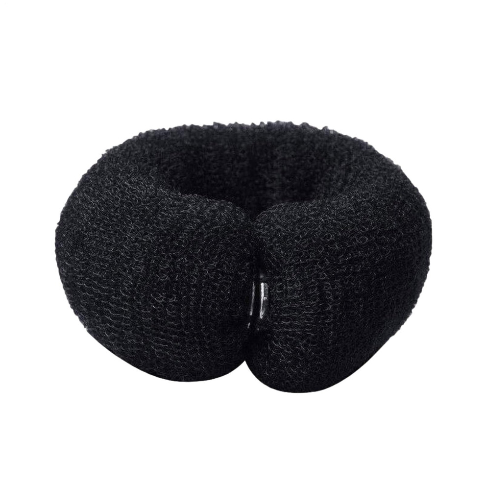 Unisex Black Hair Bun Maker And Styling Tool For Quick Elegant Hairstyles, Magic Donut Shaper,