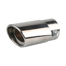 Universal Stainless Steel Car Exhaust Muffler Tip Chrome Rear Tail Pipe Performance Sound Enhancement