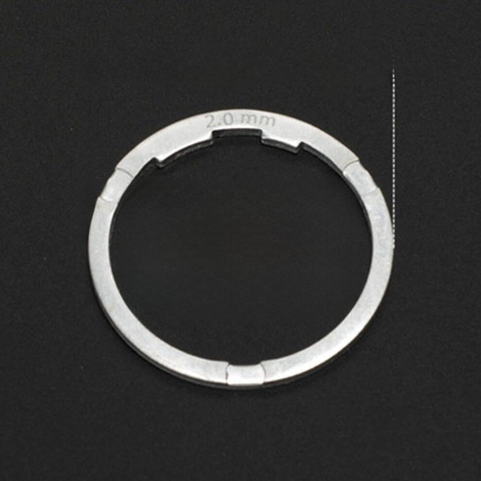 Freehub Spacer Al6061 Aluminum 0.8Mm/2Mm Washer For Road Hub Cassette Adjustment, Black Silver Shim 2Mm 9119770758361
