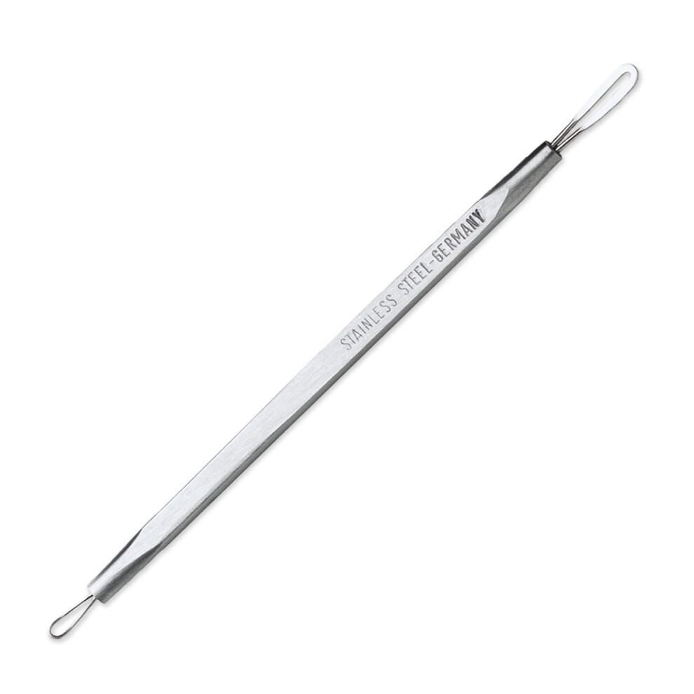 Professional Stainless Steel Blackhead Remover Tool with Dual Loop Comedone Extractor for Acne